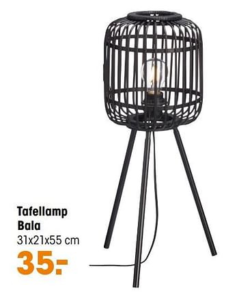 Aanbiedingen Tafellamp bala - Huismerk - Kwantum - Geldig van 07/11/2021 tot 21/11/2021 bij Kwantum