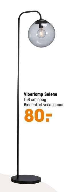 Aanbiedingen Vloerlamp selene - Huismerk - Kwantum - Geldig van 07/11/2021 tot 21/11/2021 bij Kwantum