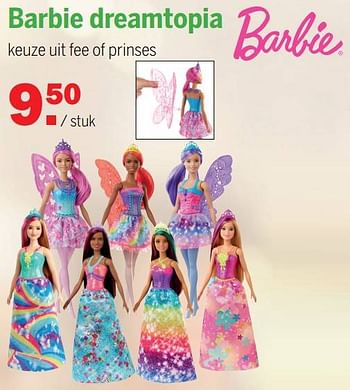 Aanbiedingen Barbie dreamtopia - Mattel - Geldig van 07/11/2021 tot 28/11/2021 bij Van Cranenbroek