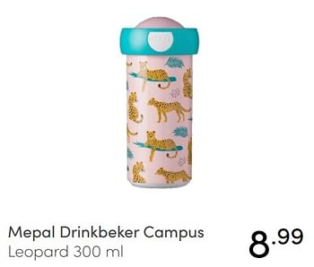 Aanbiedingen Mepal drinkbeker campus leopard - Mepal - Geldig van 07/11/2021 tot 13/11/2021 bij Baby & Tiener Megastore