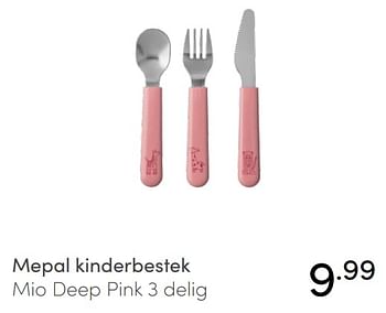 Aanbiedingen Mepal kinderbestek mio deep pink - Mepal - Geldig van 07/11/2021 tot 13/11/2021 bij Baby & Tiener Megastore