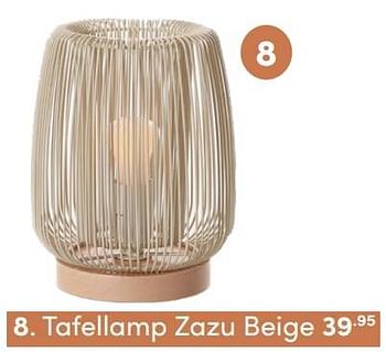 Aanbiedingen Tafellamp zazu beige - KidsDepot  - Geldig van 07/11/2021 tot 13/11/2021 bij Baby & Tiener Megastore