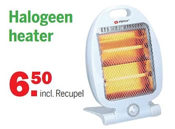 Aanbiedingen Halogeen heater - Alpina - Geldig van 07/11/2021 tot 28/11/2021 bij Van Cranenbroek