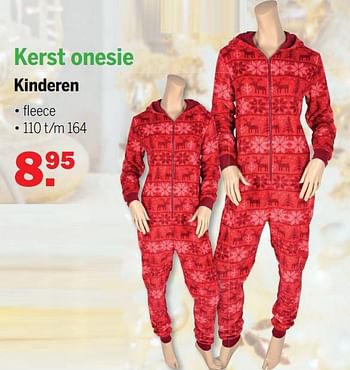 Aanbiedingen Kerst onesie kinderen - Huismerk - Van Cranenbroek - Geldig van 07/11/2021 tot 28/11/2021 bij Van Cranenbroek