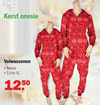 Aanbiedingen Kerst onesie volwassenen - Huismerk - Van Cranenbroek - Geldig van 07/11/2021 tot 28/11/2021 bij Van Cranenbroek