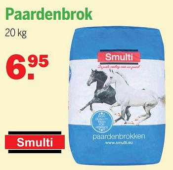 Aanbiedingen Paardenbrok - Smulti - Geldig van 07/11/2021 tot 28/11/2021 bij Van Cranenbroek