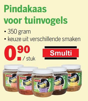 Aanbiedingen Pindakaas voor tuinvogels - Smulti - Geldig van 07/11/2021 tot 28/11/2021 bij Van Cranenbroek