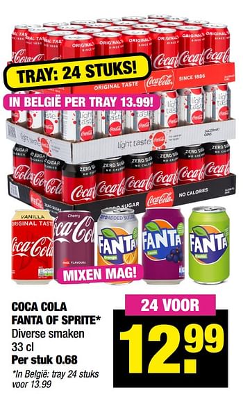 Aanbiedingen Coca cola fanta of sprite - Huismerk - Big Bazar - Geldig van 08/11/2021 tot 21/11/2021 bij Big Bazar