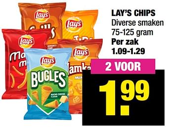 Aanbiedingen Lay’s chips - Lay's - Geldig van 08/11/2021 tot 21/11/2021 bij Big Bazar