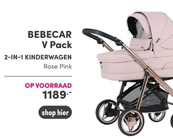 Aanbiedingen Bebecar v pack 2-in-1 kinderwagen - Bebecar - Geldig van 07/11/2021 tot 13/11/2021 bij Baby & Tiener Megastore