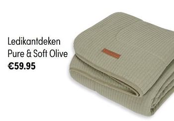 Aanbiedingen Ledikantdeken pure + soft olive - Little Dutch - Geldig van 07/11/2021 tot 13/11/2021 bij Baby & Tiener Megastore