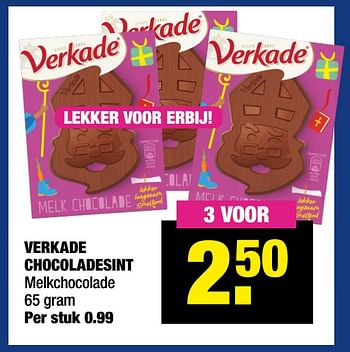 Aanbiedingen Verkade chocoladesint - Verkade - Geldig van 08/11/2021 tot 21/11/2021 bij Big Bazar
