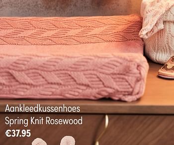 Aanbiedingen Aankleedkussenhoes spring knit rosewood - Jollein - Geldig van 07/11/2021 tot 13/11/2021 bij Baby & Tiener Megastore