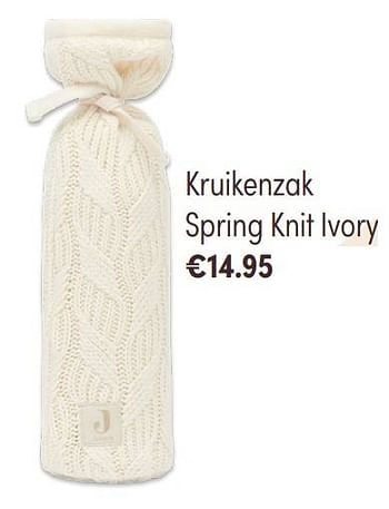 Aanbiedingen Kruikenzak spring knit ivory - Jollein - Geldig van 07/11/2021 tot 13/11/2021 bij Baby & Tiener Megastore