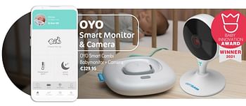 Aanbiedingen Aerosleep oyo smart combi babymonitor + camera - Aerosleep - Geldig van 07/11/2021 tot 13/11/2021 bij Baby & Tiener Megastore
