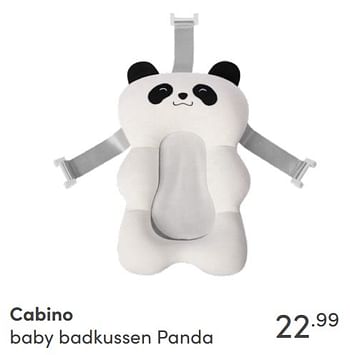 Aanbiedingen Cabino baby badkussen panda - Cabino - Geldig van 07/11/2021 tot 13/11/2021 bij Baby & Tiener Megastore