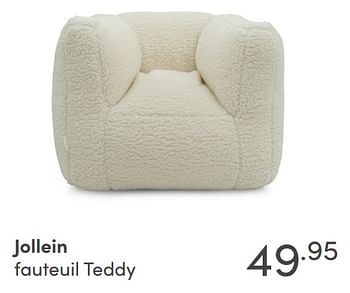 Aanbiedingen Jollein fauteuil teddy - Jollein - Geldig van 07/11/2021 tot 13/11/2021 bij Baby & Tiener Megastore