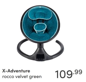 Aanbiedingen X-adventure rocco velvet green - Xadventure - Geldig van 07/11/2021 tot 13/11/2021 bij Baby & Tiener Megastore