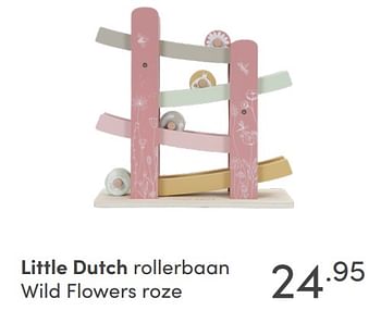 Aanbiedingen Little dutch rollerbaan wild flowers roze - Little Dutch - Geldig van 07/11/2021 tot 13/11/2021 bij Baby & Tiener Megastore