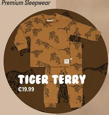 Aanbiedingen Premium sleepwear tiger terry - Feetje - Geldig van 07/11/2021 tot 13/11/2021 bij Baby & Tiener Megastore