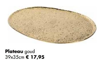 Aanbiedingen Plateau goud - Huismerk - Multi Bazar - Geldig van 08/11/2021 tot 30/11/2021 bij Multi Bazar