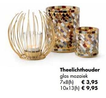 Aanbiedingen Theelichthouder glas mozaiek - Huismerk - Multi Bazar - Geldig van 08/11/2021 tot 30/11/2021 bij Multi Bazar