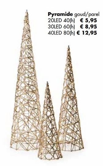 Aanbiedingen Pyramide goud-parel - Huismerk - Multi Bazar - Geldig van 08/11/2021 tot 30/11/2021 bij Multi Bazar