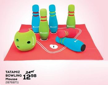 Aanbiedingen Tatamiz bowling mousse - Tatamiz - Geldig van 09/11/2021 tot 07/12/2021 bij Supra Bazar