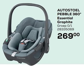 Aanbiedingen Autostoel pebble 360° essential graphite - Maxi-cosi - Geldig van 09/11/2021 tot 07/12/2021 bij Supra Bazar