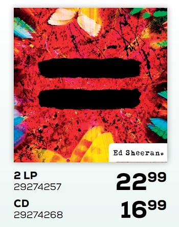 Aanbiedingen Cd ed sheeran - Huismerk - Supra Bazar - Geldig van 09/11/2021 tot 07/12/2021 bij Supra Bazar