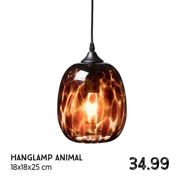 Aanbiedingen Hanglamp animal - Huismerk - Xenos - Geldig van 08/11/2021 tot 28/11/2021 bij Xenos