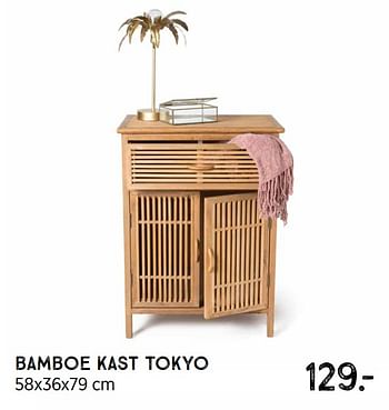 Aanbiedingen Bamboe kast tokyo - Huismerk - Xenos - Geldig van 08/11/2021 tot 28/11/2021 bij Xenos