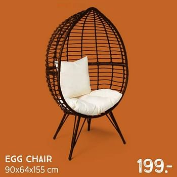 Aanbiedingen Egg chair - Huismerk - Xenos - Geldig van 08/11/2021 tot 28/11/2021 bij Xenos