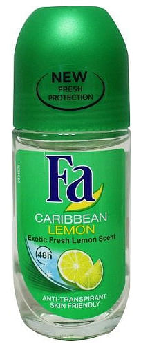 Aanbiedingen Fa Deodorant Deoroller Caribbean Lemon 50ml - Geldig van 14/11/2021 tot 21/01/2022 bij Drogisterij.net