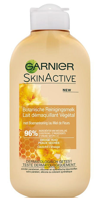 Aanbiedingen Garnier Skinactive Reinigingsmelk Met Bloemenhoning 200ml - Geldig van 14/11/2021 tot 21/01/2022 bij Drogisterij.net