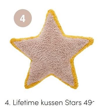 Aanbiedingen Lifetime kussen stars - Lifetime Kidsrooms - Geldig van 14/11/2021 tot 30/11/2021 bij Baby & Tiener Megastore