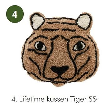 Aanbiedingen Lifetime kussen tiger - Lifetime Kidsrooms - Geldig van 14/11/2021 tot 30/11/2021 bij Baby & Tiener Megastore