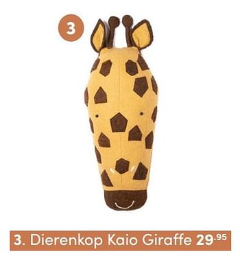 Aanbiedingen Dierenkop kaio giraffe - KidsDepot  - Geldig van 14/11/2021 tot 30/11/2021 bij Baby & Tiener Megastore