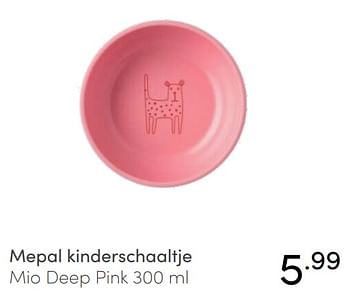 Aanbiedingen Mepal kinderschaaltje mio deep pink - Mepal - Geldig van 14/11/2021 tot 30/11/2021 bij Baby & Tiener Megastore