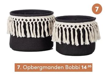 Aanbiedingen Opbergmanden bobbi - KidsDepot  - Geldig van 14/11/2021 tot 30/11/2021 bij Baby & Tiener Megastore