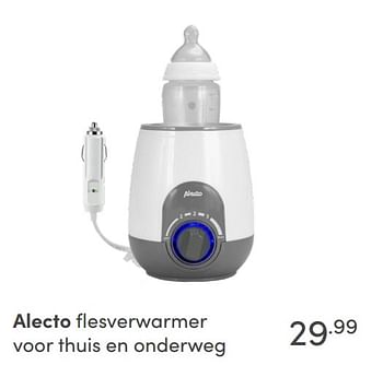 Aanbiedingen Alecto flesverwarmer voor thuis en onderweg - Alecto - Geldig van 14/11/2021 tot 30/11/2021 bij Baby & Tiener Megastore