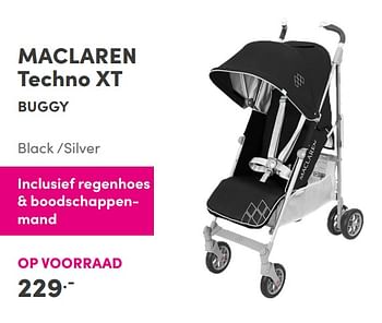 Aanbiedingen Maclaren techno xt buggy - Maclaren - Geldig van 14/11/2021 tot 30/11/2021 bij Baby & Tiener Megastore