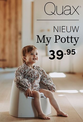 Aanbiedingen Quax nieuw my potty - Quax - Geldig van 14/11/2021 tot 30/11/2021 bij Baby & Tiener Megastore