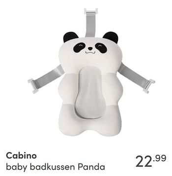 Aanbiedingen Cabino baby badkussen panda - Cabino - Geldig van 14/11/2021 tot 30/11/2021 bij Baby & Tiener Megastore