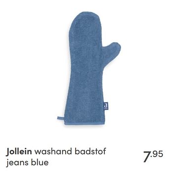 Aanbiedingen Jollein washand badstof jeans blue - Jollein - Geldig van 14/11/2021 tot 30/11/2021 bij Baby & Tiener Megastore