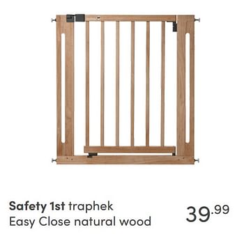 Aanbiedingen Safety 1st traphek easy close natural wood - Safety 1st - Geldig van 14/11/2021 tot 30/11/2021 bij Baby & Tiener Megastore