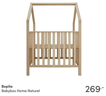 Aanbiedingen Bopita babybox home naturel - Bopita - Geldig van 14/11/2021 tot 30/11/2021 bij Baby & Tiener Megastore