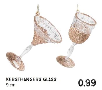 Aanbiedingen Kersthangers glass - Huismerk - Xenos - Geldig van 08/11/2021 tot 26/12/2021 bij Xenos