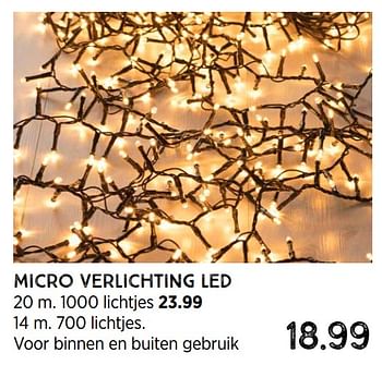Aanbiedingen Micro verlichting led - Huismerk - Xenos - Geldig van 08/11/2021 tot 26/12/2021 bij Xenos
