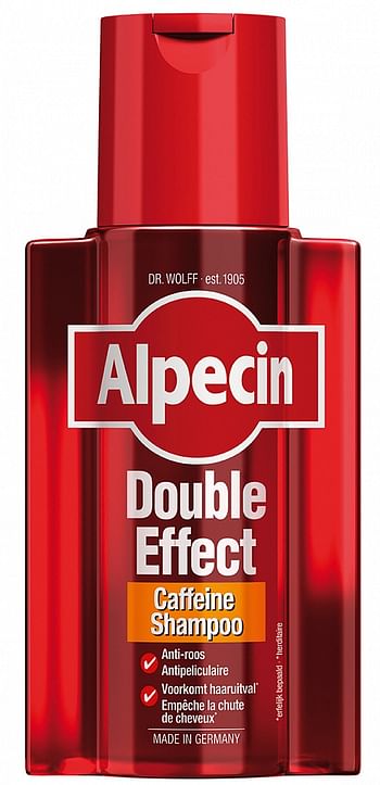 Aanbiedingen Alpecin Dubbel Effect Caffeine Shampoo 200ml - Geldig van 15/11/2021 tot 21/01/2022 bij Drogisterij.net